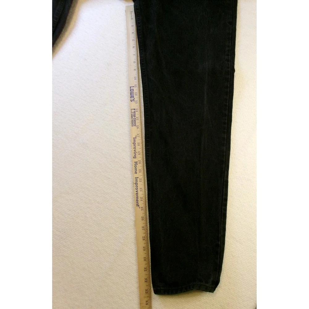 Levis‎ 550 Relaxed Fit Tapered Leg Black Orange Tab Jeans Mens 36x34 Made in USA